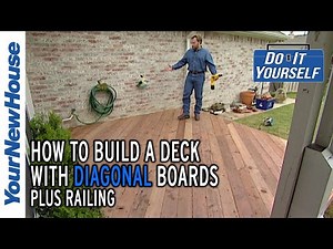 How to Build a Deck with DIAGONAL Decking - Do It Yourself