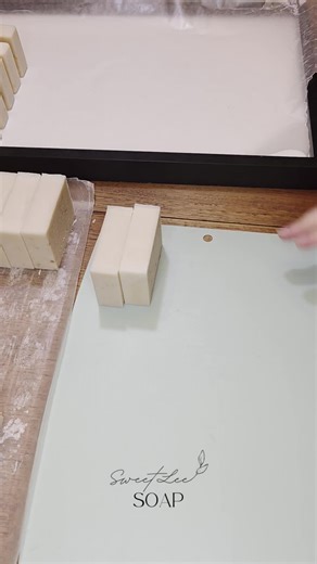 SweetLee Soap on Instagram: "Milk & Honey Goat Milk Soap 🤍✨ Milk & Honey Goat Milk Soap is one of those bars that proves simple can still feel luxurious. No colors, no fragrance—just quality oils, organic honey, and real raw goat milk from our own Alpine goats. In the video, I’m trimming the edges of each bar. It’s a small step, but it makes a big difference. Smoothing those edges gives the soap a softer feel in your hands and a more polished, finished look. Pure ingredients, gentle craftsmansh