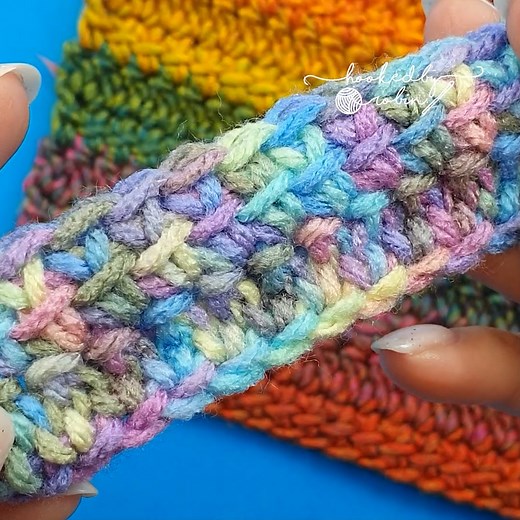 451K views · 8.2K reactions | Looking for a no holes stitch? This is the one for you! Learn how to crochet the Linked Double Crochet stitch in this step by step video  | Hooked by Robin | Facebook