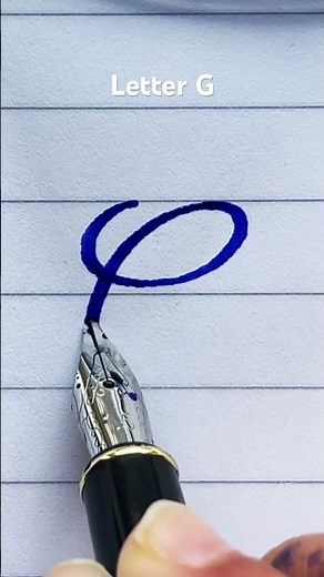 Cursive Letter G with a Fountain Pen 🖋️