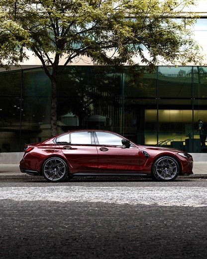 G80 BMW M3 gets a special BMW Individual color: Aventurine Red