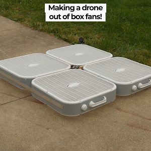 Make A Drone Out Of Box Fans! | Flite Test