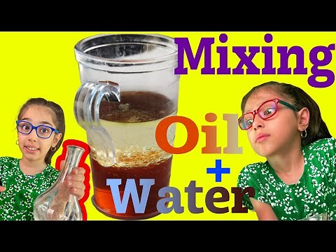 Mixing Oil & Water Science Experiment for Kids | Do Oil & Water Mix?