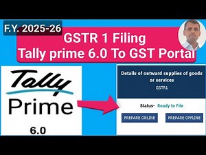 GSTR1 Return Filing 2025 | how to file gstr 1 from tally prime | Accounting