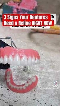 3 Signs Your Dentures Need a Reline RIGHT NOW # #dentures #dentist #teethdecay #food #dentalclinic