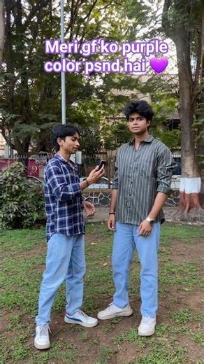 Holi me Meri Gf Ko Purple Color Pand he bts Army hena 💜