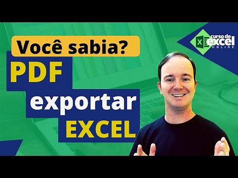 How to Export PDF to Excel using WORD?