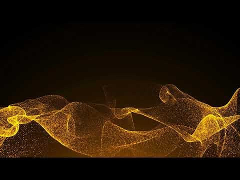 Luxurious gold sparkling particles wave background | Video Effects
