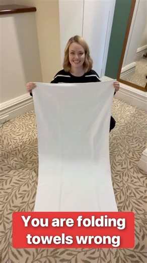 You are folding towels wrong This original video was produced by Network Media LLC Productions, Rick Lax and Jennie Carroll | Crafts Hacks and Laughs