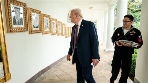 Autopen photo hangs in Biden's place on White House presidential portrait wall