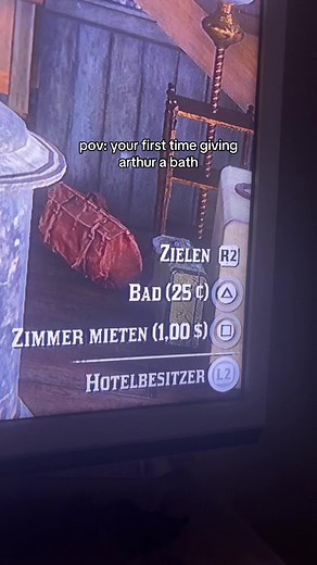 Arthur Morgan's First Bath Experience in RDR2