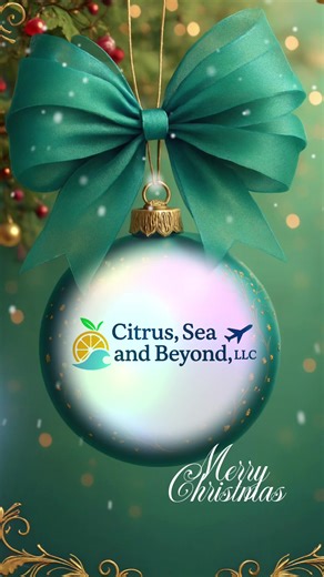🎄Merry Christmas from Citrus, Sea and Beyond, LLC! As we celebrate this season of joy, peace, and gratitude, we want to thank you for trusting us with your travel dreams this year. May your Christmas be filled with love, laughter, and meaningful moments—and may the new year bring exciting adventures beyond the horizon. ✨ #MerryChristmas #HappyHolidays #SeasonOfJoy #HolidayCheer #gratefulheart❤️