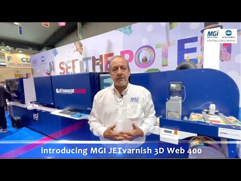 Introducing MGI JETvarnish 3D Web 400