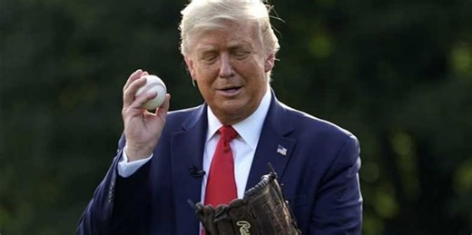 'We've seen him throw a ball': Trump's baseball boasts buried with humiliating fact-check