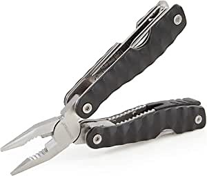 Sheffield 12171 Dyer 16-in-1 Multi-Tool | Needle Nose Pliers, Wire Cutter, Bottle Opener, Drop Point Pocket Knife, Saw, & More in One Handheld Toolset | Easy Open Hunting, Fishing, & Camping Multitool