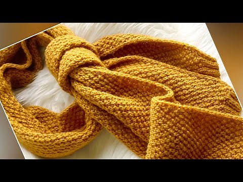 Autumn Beauty Knit scarf, Stole, Prayer shawl | Easy fall knitting pattern BEGINNER FRIENDLY
