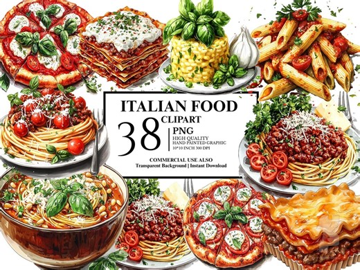 Pizza Food Clipart Bundle, Pizza Slice Clipart, Pepperoni Illustrations, Transparent PNG Graphics, Restaurant, Food,, Fast Food, Scrapbook - Etsy