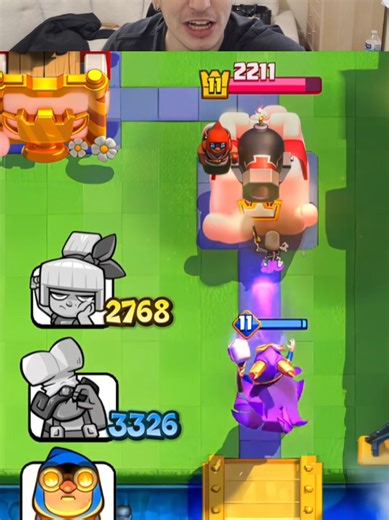 Bruja Evolucionada 🆚️ Torres de Clash Royale! Mi Reacción! #clashroyale #bruja #fyp 1 #evolution #viral