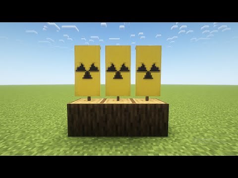 How To Make A Nuclear Hazard Banner In Minecraft