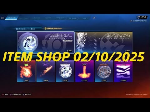 Rocket League item shop today 02/10/2025