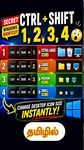 Computer Shortcut Keys in Tamil #computershortcutkeys #DesktopTips #WindowsShortcuts