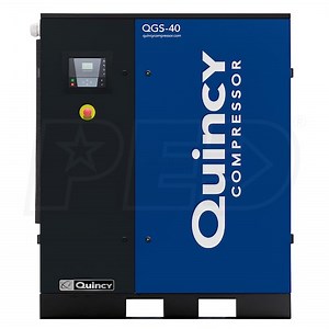 Quincy 4152028076 QGS 40-HP Tankless Rotary Screw Air Compressor 230/460V 3-Phase