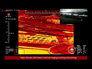 20250522 Storm eye 30IE HTM50 Gimbal Camera Sea Coastal Patrol Surveillance at night