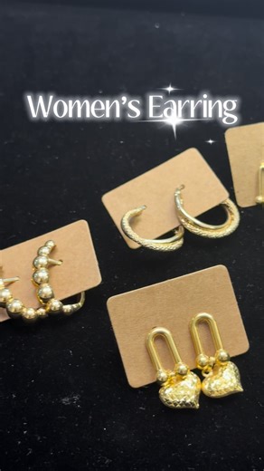 Elevate your look with our 18k gold earrings ✨