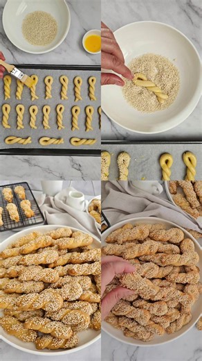 Best Greek Koulourakia Recipe (Greek Butter Cookies) #crunchycookie #greekcookies #greekbaking #koulourakia #foodtok