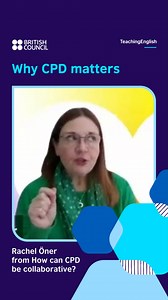 As teachers our continuing professional development (CPD) is so important! Watch Rachel's full talk here: https://www.facebook.com/share/v/19kmSHeGGu/ As teachers, our continuing professional development (CPD) is so important! #TeachingEnglish #ProfessionalDevelopment #ELTCPD | TeachingEnglish - British Council