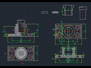 Foot Step Bearing Assembly Drawing in AutoCAD | Complete Tutorial in Hindi