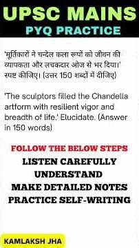 GS1 PYQ Explained | UPSC Mains High-Quality Answer Writing #3