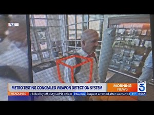Metro testing concealed weapon detection system