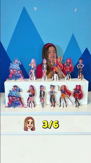 Correctly match the order of the K-Pop Warriors characters.