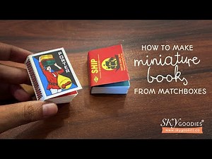 How to make a Mini Matchbox Notebook: DIY Craft Tutorial- mini book binding at home