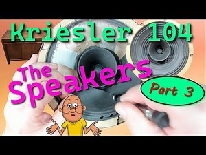 Kriesler Radiogram for 5 Bucks! The Speakers. Part 3