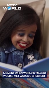 World's Tallest And Shortest Women Meet In London For Guinness World Records Day