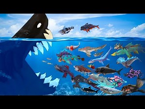 GIANT DARK GODZILLA GAMEPLAY AND TRAILER - Hungry Shark Evolution