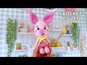 Piglet Crochet Amigurumi Tutorial Part 1 | Step by Step | FREE PATTERN | How to Crochet Piglet