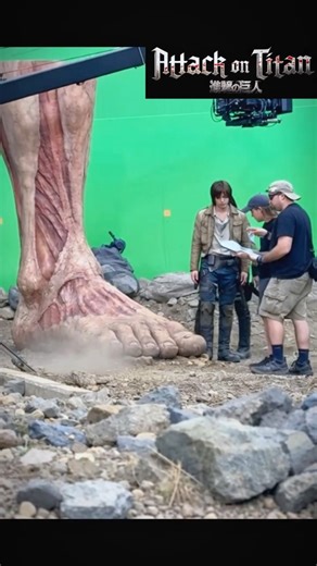 Behind the Scenes of Attack on Titan Filming Set #ai #behindthescenes