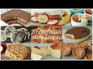 20 Autumn Cake & Dessert Recipe | Baking Video | Chocolate Cake, Cheesecake, Cookies, Apple