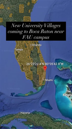 Nick O’Neill on Instagram: "New projects coming to Boca to help students get more affordable housing!! Located right of Spanish river exit university villages will be like Mizner park 2.0! #fau #offcampus #cheaperhousing"