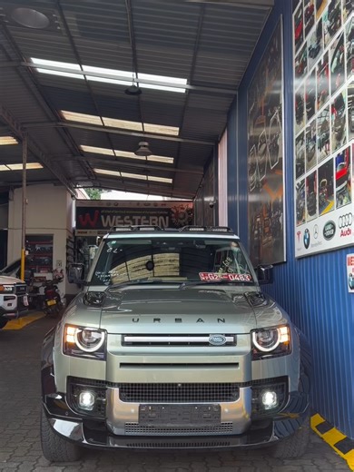 Defender 110 (2025) 🇬🇧 18th Complete Urban Kit Conversion Roof Light / Side Box & Ladder / Tyre Cover / Mudflap / Exhaust kit Tail Light Cover / Spoiler / Side Step / All Urban Batch / Bonnet Vents / Bumper Lip / Wheel Arch . . Visit us : No.45, S De S. Jayasinghe Mawatha, Kohuwala. Contact us : 0777755388 | 0777755337 | 0785181818 | 011282 7555 . . #westerncaraudio #installation #NowAvailable #european #western #defender #uk #urbankit #18