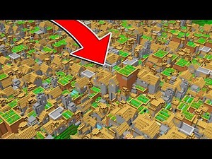 WORLD'S BIGGEST MINECRAFT VILLAGE! *LEGIT*