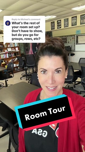 Innovative Classroom Tour with Adjustable Tables and Unique Decor