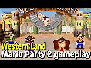 Western Land - Mario Party 2 Walkthrough Part 2 | Nintendo 64