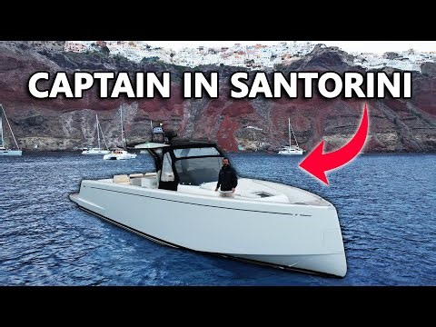 Working On The Best Private Yacht In Santorini