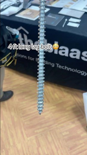 The longest lag screw I’ve ever seen! What would you use that for? #tools #construction