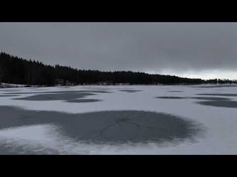 Frozen Lake Cinematic 4K || HD Drone Video