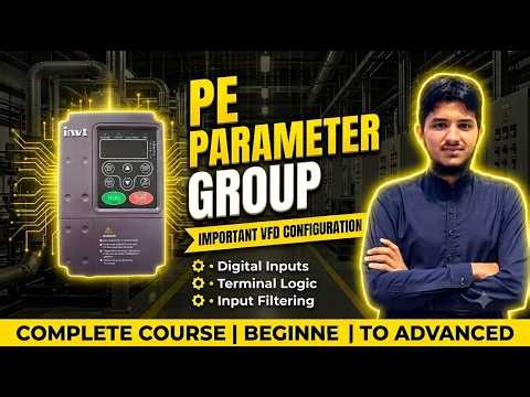 VFD PE Parameter Group Settings | Digital Inputs & Terminal Logic Configuration